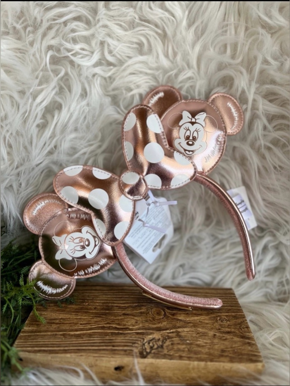 Disney Loungefly Minnie Mouse Balloon Pink Dots Ear Headband Adult